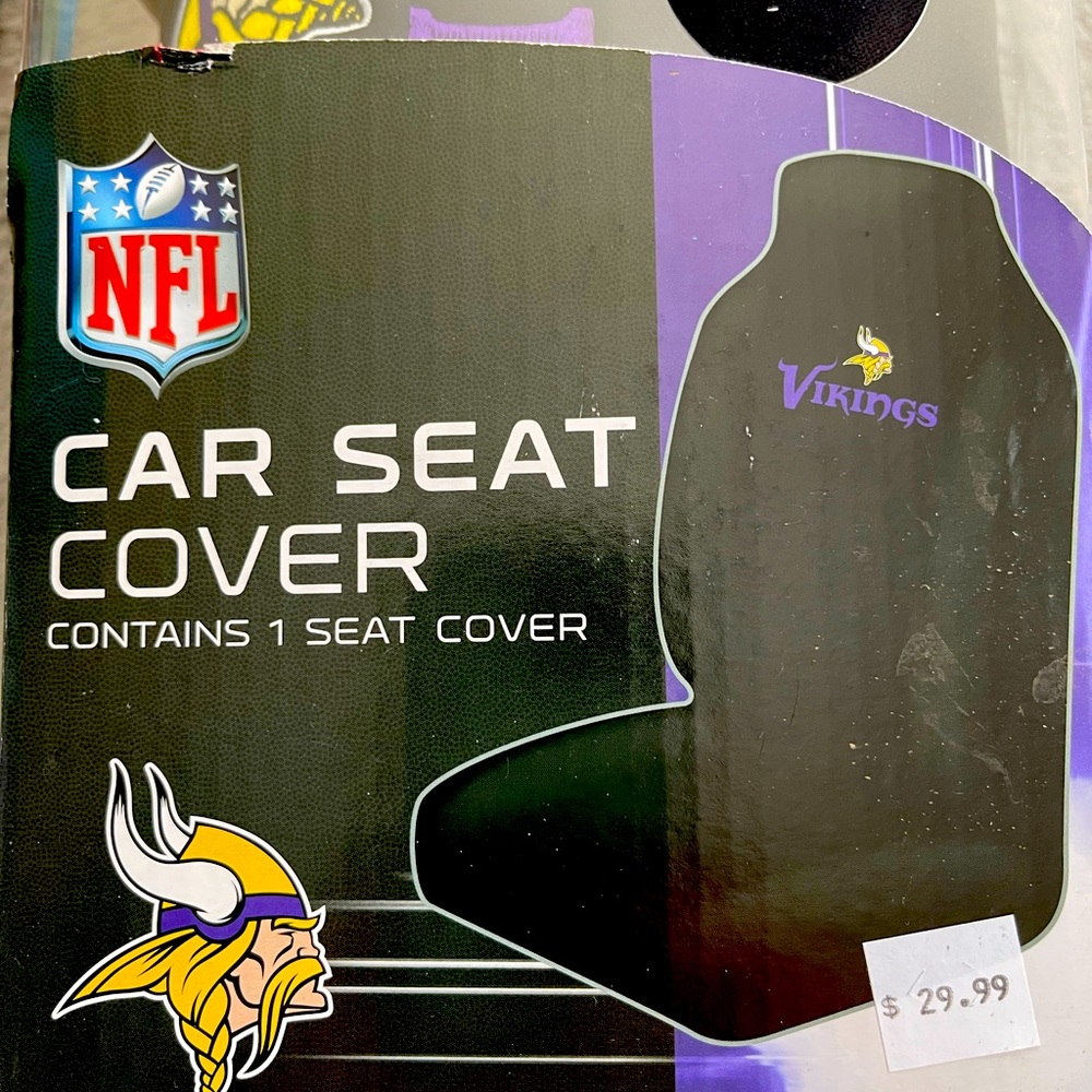 Minnesota Vikings seat cover, one cover
